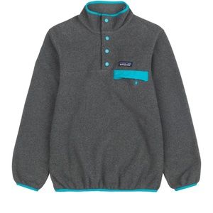 Patagonia Gray Synchilla Snap T Fleece Medium